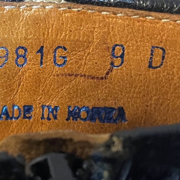 Vintage 60's Beatle ankle side-zip boots brown leather 9 Mod Hip - Picture 8 of 8